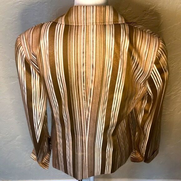 Lafayette 148 New York metallic striped blazer! - Picture 3 of 9
